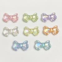 Plating Acrylic Beads, Bowknot, colorful plated, DIY 