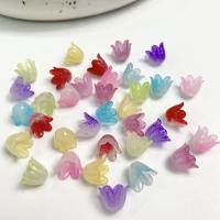 Acrylic Bead Cap, Flower, injection moulding, DIY Approx [