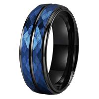 Мужское вольфрамовое стальное кольцо навалом, Вольфрама сталь, Другое покрытие, ювелирные изделия моды & Мужская & разный размер для выбора продается PC