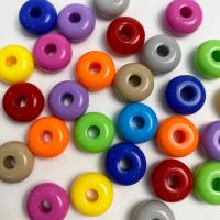 Solid Color Acrylic Beads, Abacus, injection moulding, DIY 16mm, Approx 
