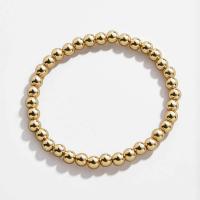 CCB Plastic Bracelets, Copper Coated Plastic, Round, fashion jewelry golden cm 