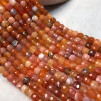 Natürliche Botswana Achat Perlen, poliert, Folk-Stil & DIY, orange, 7x8mm, Länge:ca. 38-40 cm, verkauft von Strang