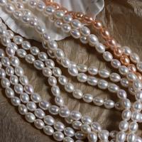 Perlas Arroz Freshwater, Perlas cultivadas de agua dulce, Bricolaje, más colores para la opción, 7mm, longitud:aproximado 38 cm, Vendido por Sarta