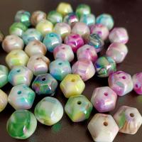 Beschichtung von Acryl-Perlen, Acryl, Laterne, bunte Farbe plattiert, DIY, gemischte Farben, 14mm, ca. 100PCs/Tasche, verkauft von Tasche