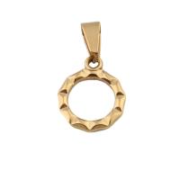 Stainless Steel Pendants, 304 Stainless Steel, Vacuum Ion Plating, fashion jewelry & for woman, golden Approx 4mm 