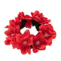 Hair Scrunchies, Polyester, petals, elastic & for woman 11cm [