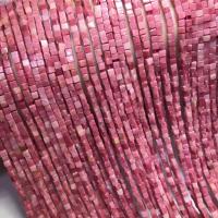 Rhodonite Beads, Square, polished, Natural & folk style & DIY Approx 38-40 cm 