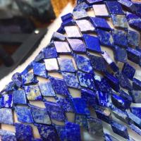 Perles de pierre lasurite naturelles, Lapis lazuli, Losange, poli, style folk & DIY Environ 38-40 cm, Vendu par brin