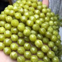 Perla De Jade Canadá, Jada canadá, pulido, estilo popular & Bricolaje, hierba verde, 10mm, longitud:aproximado 38-40 cm, Vendido por Sarta[