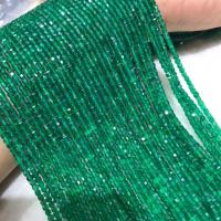 Natürliche grüne Achat Perlen, Grüner Achat, poliert, Folk-Stil & DIY, 2.5mm, Länge:ca. 38-40 cm, verkauft von Strang
