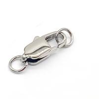 Stainless Steel Lobster Claw Clasp, 304 Stainless Steel, DIY original color 