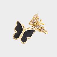 Cubic Zirconia Micro Pave Brass Pendant, Butterfly, high quality plated, DIY & micro pave cubic zirconia Approx 2mm 