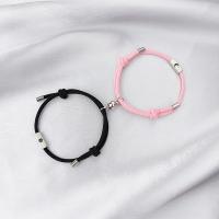 Polyester Couple Bracelet, with Brass & 304 Stainless Steel, fashion jewelry 14cm,26cm,3mm 