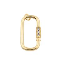 Cubic Zirconia Micro Pave Brass Pendant, gold color plated, fashion jewelry & DIY & micro pave cubic zirconia, golden Approx 1.5mm 