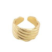 Brass Finger Ring, gold color plated, fashion jewelry & for woman, golden, 22*12*2mm 