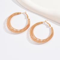 Iron Hoop Earring, fashion jewelry & for woman, golden 