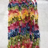 Knistern Quarz Perlen, poliert, Folk-Stil & DIY, beads length 9-12mm, Länge:ca. 38-40 cm, verkauft von Strang