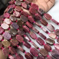 Perles rhodonites, rhodonite, poli, style folk & DIY, beads size Environ 38-40 cm, Vendu par brin