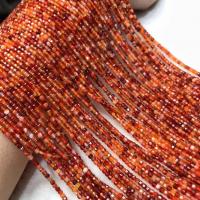 Natürliche Streifen Achat Perlen, poliert, Folk-Stil & DIY, rot, beads length 2-2.5mm, Länge:ca. 38-40 cm, verkauft von Strang[