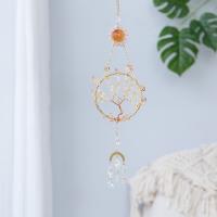 Hanging Ornaments, Iron, with brass wire & Crystal, handmade, for home and office 