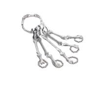 alliage de zinc bracelet anneau, Placage de couleur argentée, Halloween Design & bijoux de mode & unisexe Vendu par sac