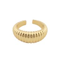 Brass Finger Ring, gold color plated, fashion jewelry & for woman, golden, 24*7*4mm 