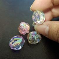Plating Acrylic Beads, UV plating, DIY, mixed colors, 15mm, Approx 