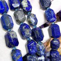 Perles de pierre lasurite naturelles, Lapis lazuli, DIY, bleu Environ 39 cm, Vendu par brin[