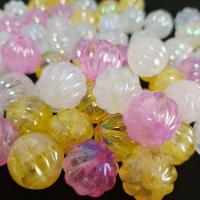Plating Acrylic Beads, UV plating, DIY, mixed colors, 18mm, Approx [