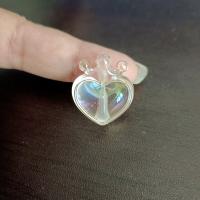 Plating Acrylic Beads, Heart, UV plating, DIY Approx [