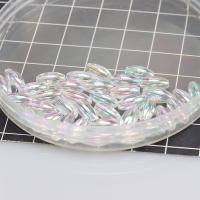 Plating Acrylic Beads, AB color plated, DIY white [