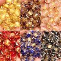 Perles de Murano sable d'or, chalumeau, Rond, DIY & normes différentes pour le choix, plus de couleurs à choisir, Vendu par PC