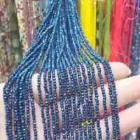 Gemischte Kristall Perlen, rund, DIY, mehrere Farben vorhanden, 2mm, Länge:ca. 36 cm, verkauft von Strang[