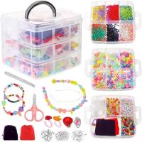 DIY Jewelry Finding Kit, Acrylic, with Glass Seed Beads & Iron & Zinc Alloy, plated, Unisex [