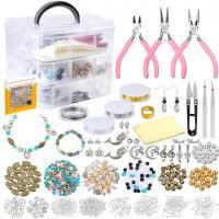 DIY Jewelry Finding Kit, Acrylic, with Iron & Zinc Alloy, portable & Unisex 