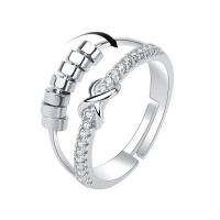 Cubic Zirconia Micro Pave Brass Finger Ring, fashion jewelry & micro pave cubic zirconia & for woman 