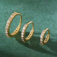 Nose Piercing Jewelry, Brass, gold color plated, three pieces & fashion jewelry & micro pave cubic zirconia & for woman 