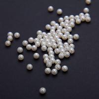 Round Cultured Freshwater Pearl Beads, DIY, white, 3.5-4mm 