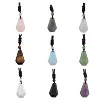 Gemstone Necklaces, with Nylon Cord, fashion jewelry Approx 32.05 Inch 