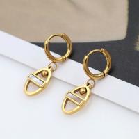 Stainless Steel Drop Earring, 304 Stainless Steel, plated, fashion jewelry & for woman, gold 