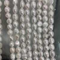 Baroque Cultured Freshwater Pearl Beads, DIY, white, 8-9mm Approx 37 cm [