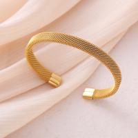 Stainless Steel Cuff Bangle, 304 Stainless Steel, Vacuum Ion Plating, fashion jewelry & for woman 8mm, Inner Approx 58mm 