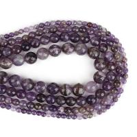 Perles améthystes Naturelles, améthyste, Rond, DIY & normes différentes pour le choix, violet Environ 38 cm, Vendu par brin
