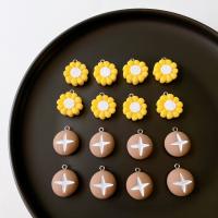 Imitation Food Resin Pendants, food shape, epoxy gel, cute & DIY 20mm, Approx 