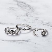亜鉛合金 カフ指輪, メッキ, 3個 & ファッションジュエリー & 異なるスタイルを選択 & 女性用, 売り手 セット[