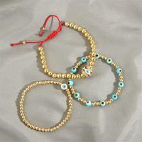 Evil Eye Jewelry Bracelet, Brass, handmade, fashion jewelry & for woman 