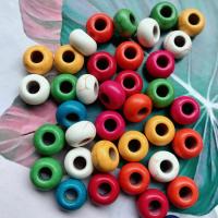 Perles en Turquoise synthétiques, DIY, plus de couleurs à choisir, 14mm Environ 5mm Vendu par sac