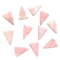 Synthetic Turquoise Beads, Triangle, DIY & half-drilled, pink [