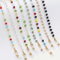 Zinc Alloy Glasses Chain, with Glass, fashion jewelry & multifunctional & for woman Approx 70 cm [