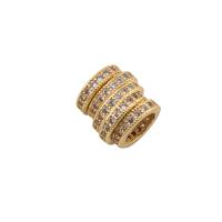 Cubic Zirconia Micro Pave Brass Finger Ring, fashion jewelry & micro pave cubic zirconia & for woman, golden Approx 5mm [